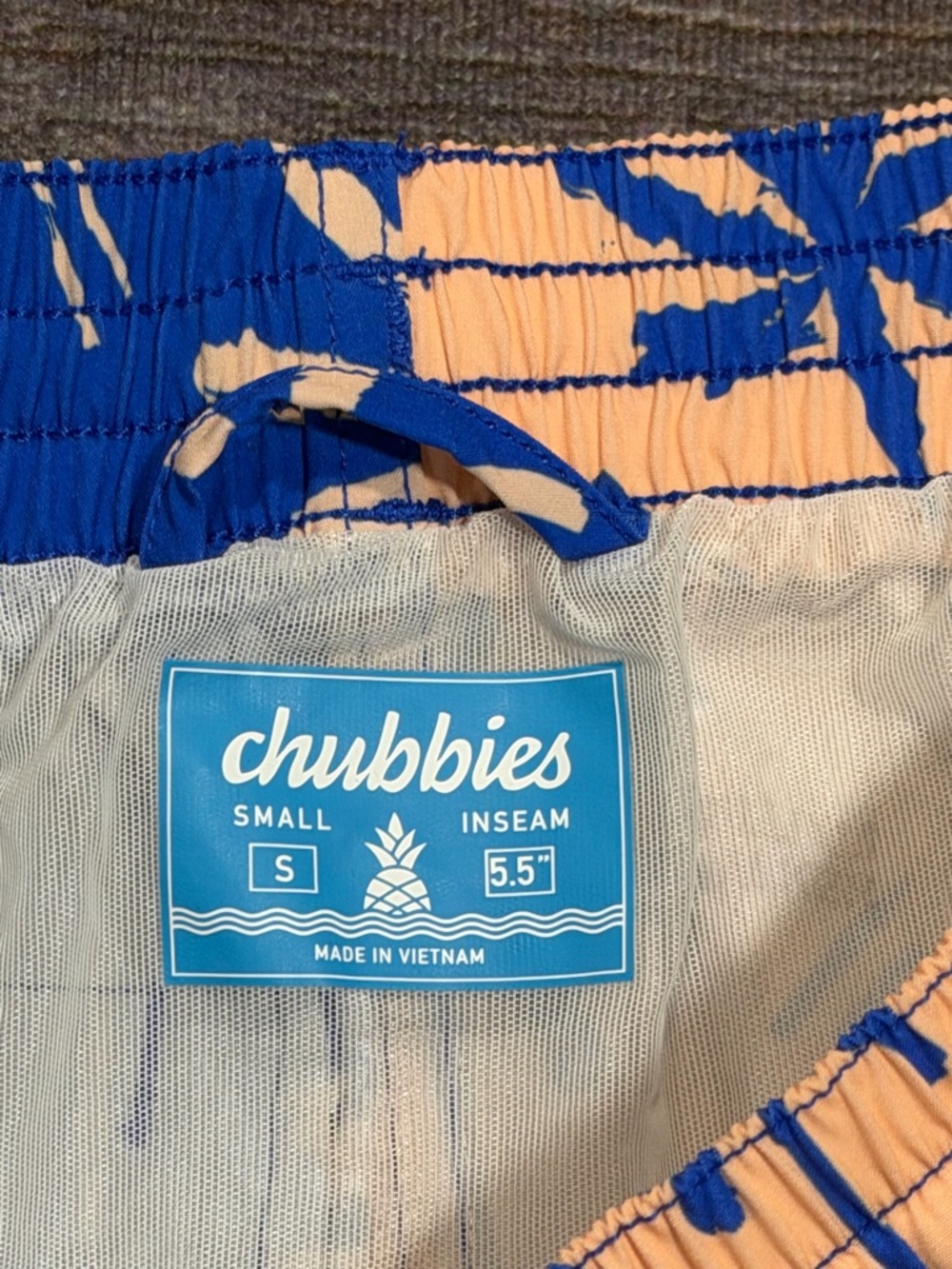 Chubbies Palm Trees Mens Shorts Summer Beach Small Trunks - Picture 5 of 6